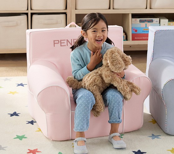 Anywhere Chair®, Lavender Twill | Pottery Barn Kids
