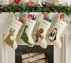 west elm x pbk Modern Christmas Stocking Collection