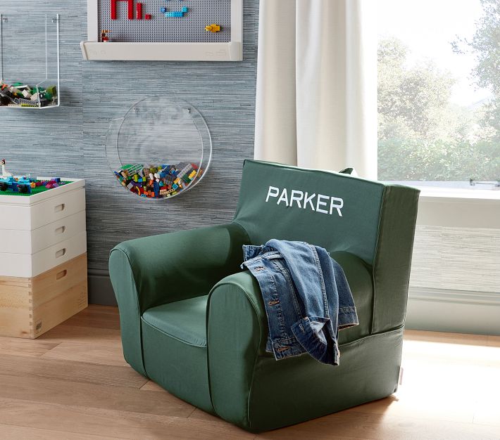 Anywhere Chair®, Forest Green Twill | Pottery Barn Kids