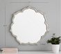 Silver Leaf Petal Mirror (27")