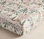 Chris Loves Julia Santa Village Organic Cotton Crib Fitted Sheet