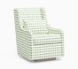 Open Box: Merced Stationary Glider - Performance Gingham Sage
