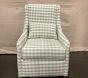 Open Box: Merced Stationary Glider - Performance Gingham Sage, Driftwood