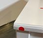 Open Box: Ava Regency 7 Drawer Dresser (56"W x 19"D) - Simply White, Brass