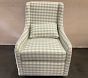 Open Box: Merced Stationary Glider - Performance Gingham Sage