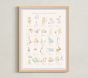 Open Box: Minted Winnie the Pooh Alphabet Framed Wall Art By Sabrin Deirani (18"W x 24"H) - Natural, Multi