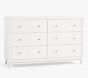 Open Box: Sloan 6 Drawer Dresser (55"W x 18"D) - Simply White