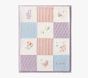 Cat Heirloom Sherpa-Backed Patchwork Knit Baby Blanket