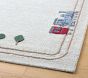 Interactive Play Train Border Wool Rug