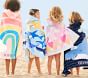 Rainbow Heart Kid Beach Hooded Towel UPF 50+
