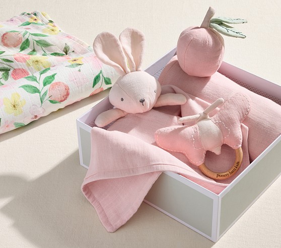 Peach Blossom Muslin Gift Set | Pottery Barn Kids