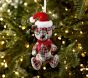 Stewart Plaid Santa Bear Ornament