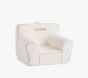 Anywhere Chair<sup>&reg;</sup>, Ivory Sherpa with Gingham Piping