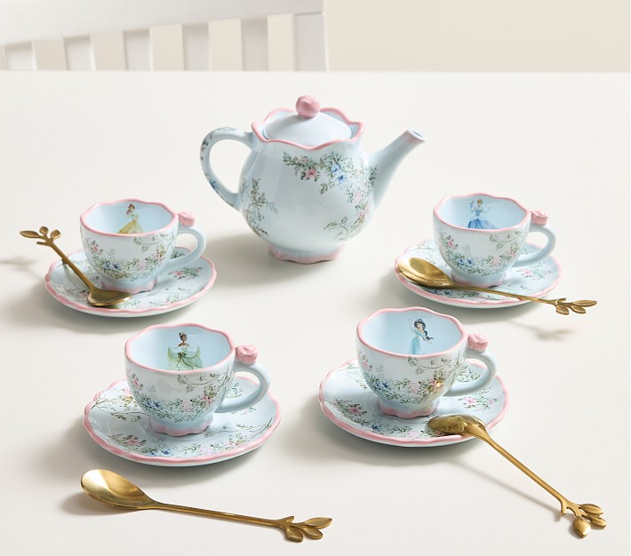 Disney Frozen Tin Tea Set for Kids | Pottery Barn Kids