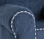 Anywhere Chair<sup>&reg;</sup>, Navy Sherpa with Gingham Piping