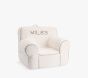 Anywhere Chair<sup>&reg;</sup>, Ivory Sherpa with Gingham Piping