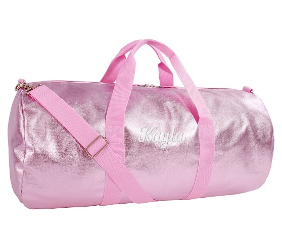 Mackenzie Metallic Gold Ultimate Duffle Bag | Pottery Barn Kids