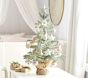 Mini Decorated Pink Light-Up Faux Christmas Tree