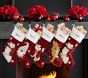 PB X pbk Snowman Crewel  Christmas Stocking