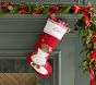 Bear Quilted Christmas Stocking Collection