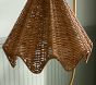 Chris Loves Julia Ruffle Rattan Floor Lamp (60")