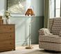 Chris Loves Julia Ruffle Rattan Floor Lamp (60")