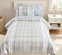 Hill House Home Floral Block Stripe Cotton Duvet Cover &amp; Shams