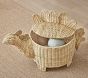 Woven Dino Shaped Lidded Storage