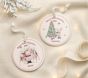 Personalized Baby's First Christmas Pink Santa Ornament