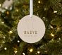 Personalized Mini Footprint Baby's First Disc Ornament