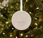 Personalized Mini Footprint Baby's First Disc Ornament