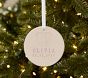 Personalized Mini Footprint Baby's First Disc Ornament