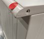Open Box: Catalina Storage Desk (45"W x 22"D) - Simply White, Brushed Nickel Knobs