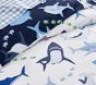 Shark Bite Organic Reversible Duvet &amp; Shams
