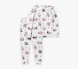 Holly Jolly Santa Bamboo Viscose Tight Fit Kid Pajama Set