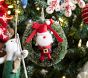 Icon Bottlebrush Wreath Ornaments, Set of 3