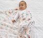 Meredith Floral Organic Muslin Bib, Burp and Swaddle Set