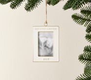 Baby's First Enamel Frame Ornament