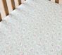 Hill House Home Clematis Scallop Organic Cotton Crib Fitted Sheet