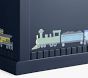 Painted Toy Chest with Trains (31")
