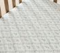 Chris Loves Julia Floral Trellis Organic Cotton Crib Fitted Sheet