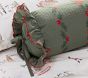 Riley Sheehey Holiday Floral Embroidered Bolster Pillow