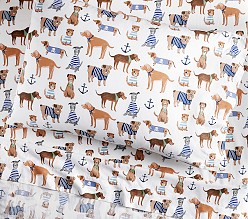 Chambray Salty Dog Organic Cotton Sheet Set