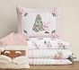 Blush Holly Jolly Santa Quilt Bedding Set