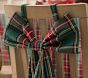 Plaid Bow Christmas Chairbacker