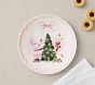 Pink Christmas Melamine Plate