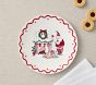 Classic Christmas Melamine Scallop Plate