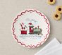 Classic Christmas Melamine Scallop Plate