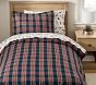 Stewart Plaid Organic Flannel Duvet Cover &amp; Shams