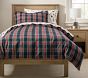 Stewart Plaid Organic Flannel Duvet Cover &amp; Shams